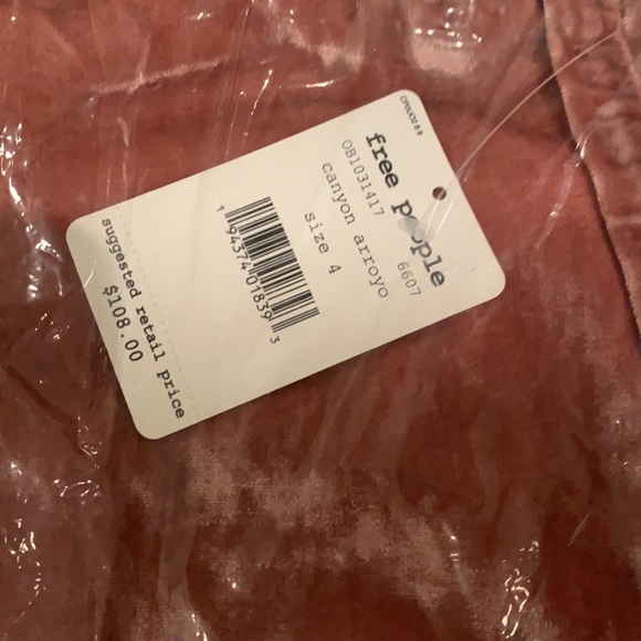 FREE PEOPLE VELVET MY LACEY SKIRT CANYON ARROYO - Picture 9 of 13